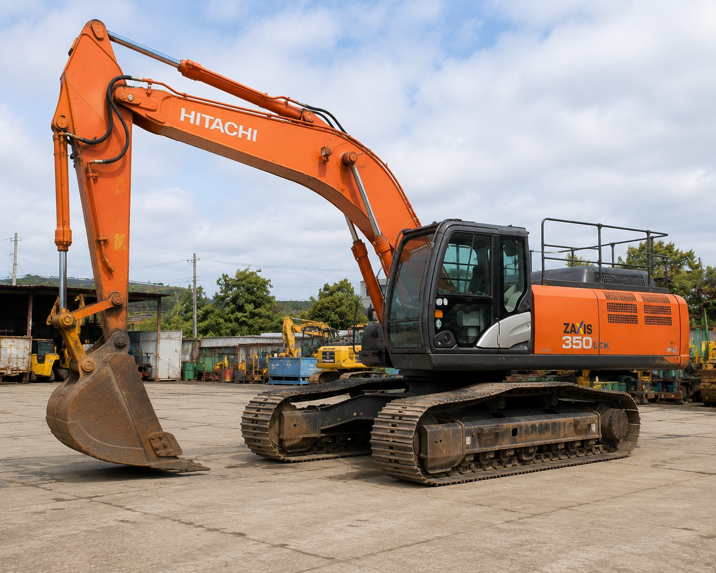 Hitachi excavator available for export from ALFA International Enterprises